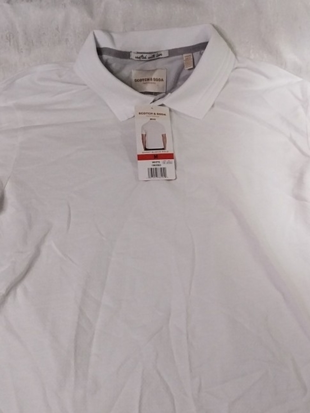 Scotch & Soda Men’s M White Polo Shirt with Tag